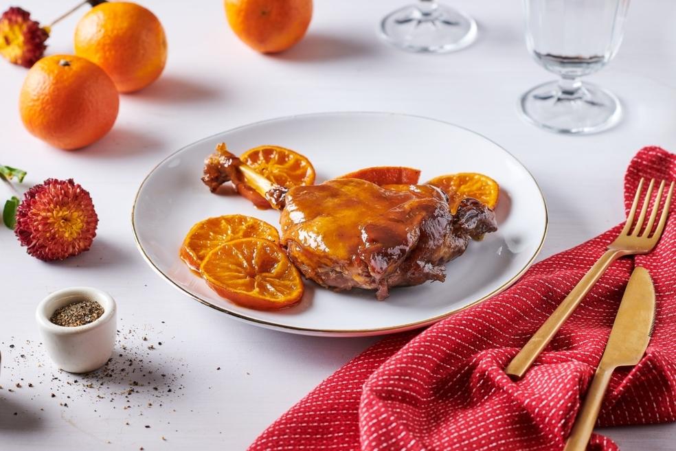 Cuisses de canard laquées aux clémentines