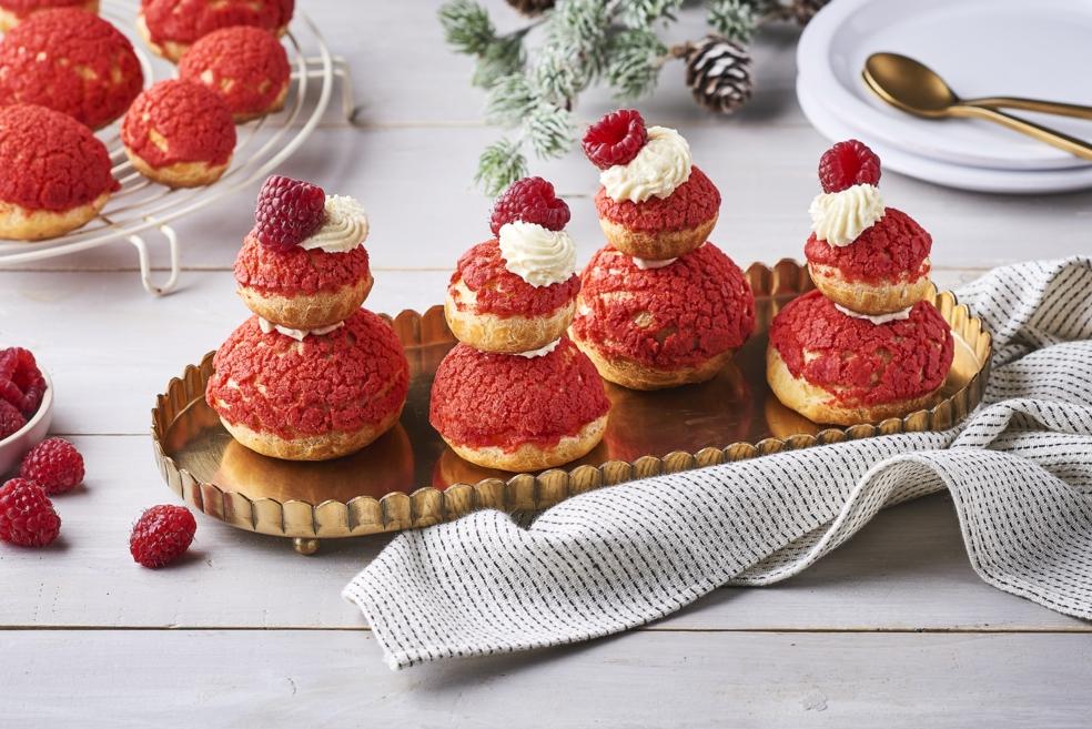 Religieuses framboise et chocolat blanc