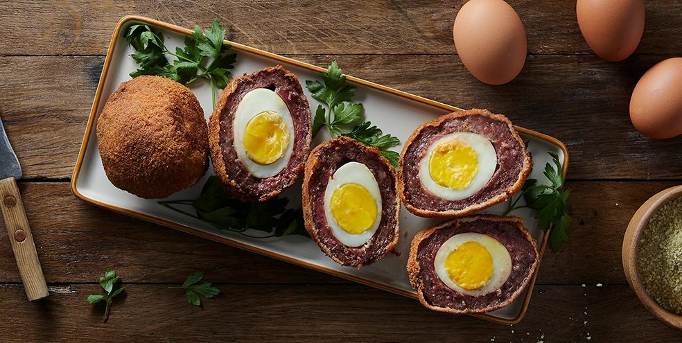 Scotch eggs, œufs durs panés