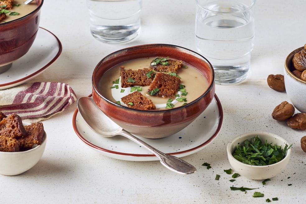 Velouté de châtaignes et patates douces