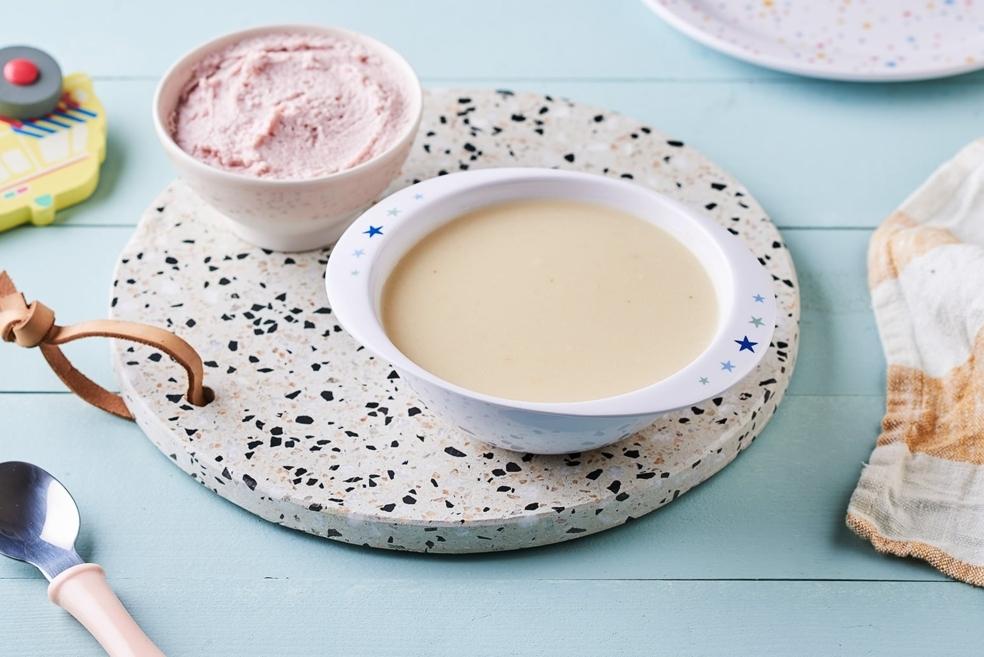 Velouté de chou-fleur et crème de jambon