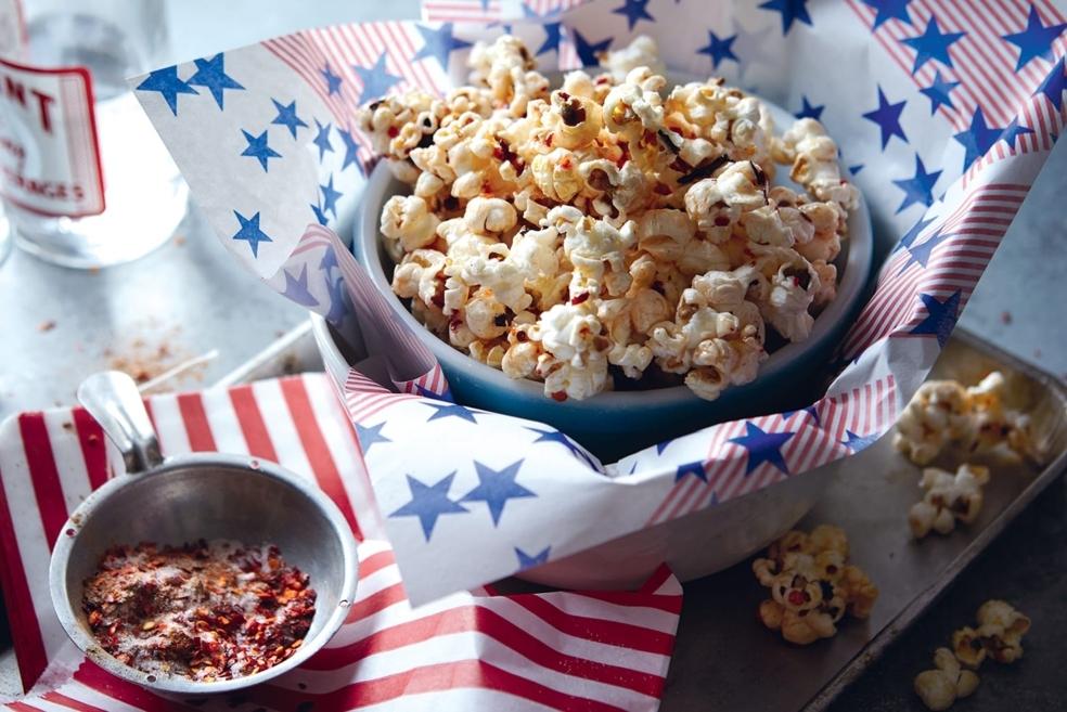 Pop-corn au piment et au caramel