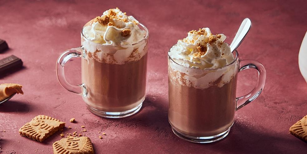 Chocolat chaud viennois aux Spéculoos