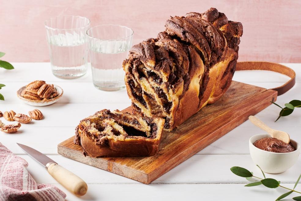 Babka chocolat et noix de pécan