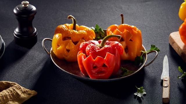 Poivron farcis spécial Halloween