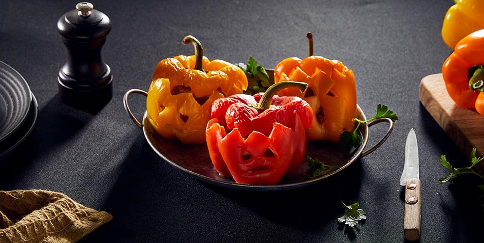 Poivron farcis spécial Halloween