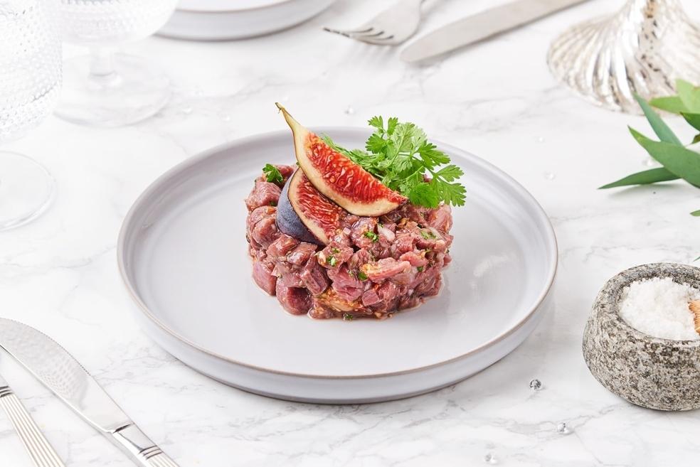 Tartare de canard et figues