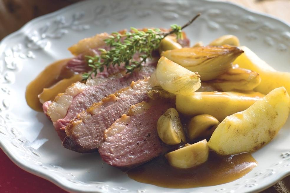 Filet de canard aromatisé au cidre