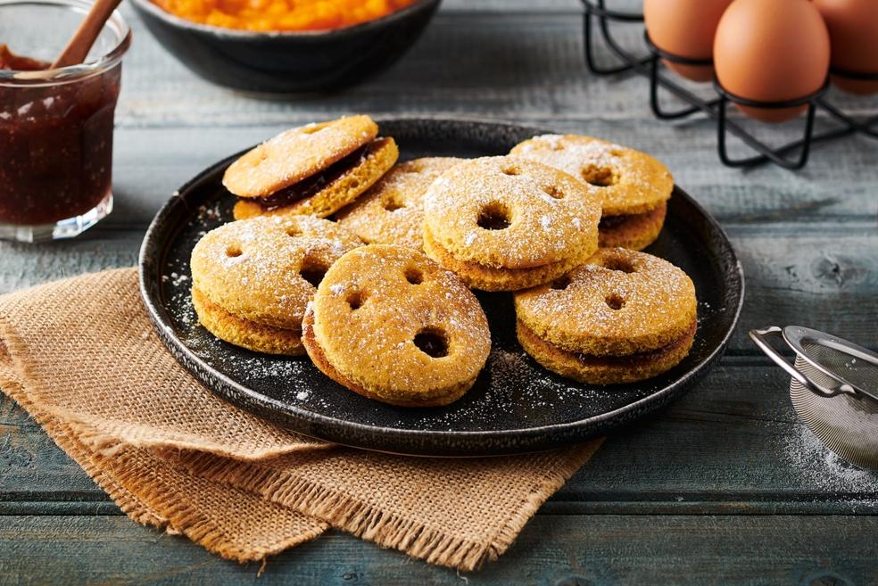 Sandwich cookies au potiron