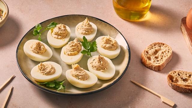 Œufs mimosa aux sardines