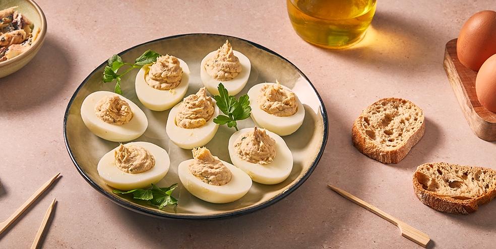 Œufs mimosa aux sardines