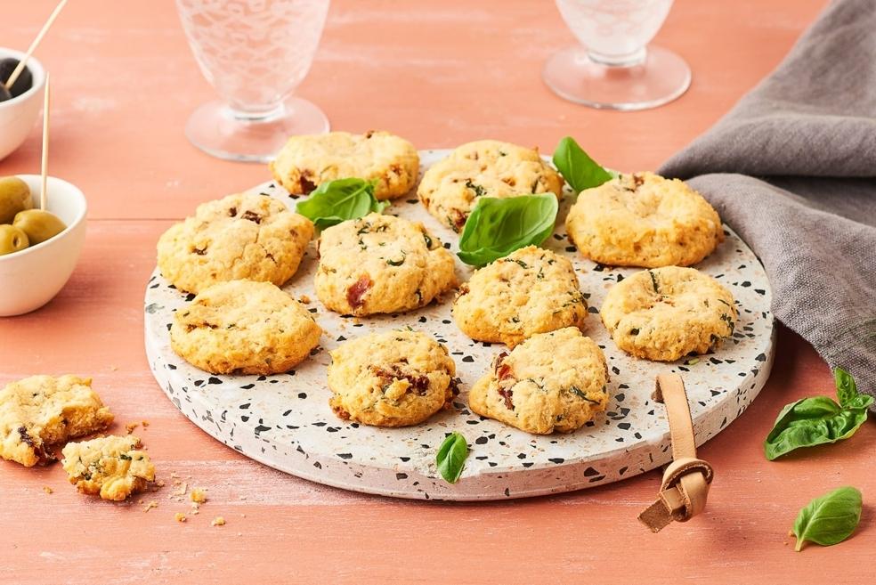 Cookies parmesan et tomates séchées
