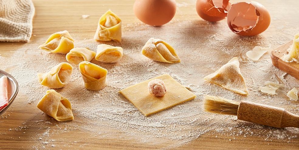 Tortellini maison au jambon cru