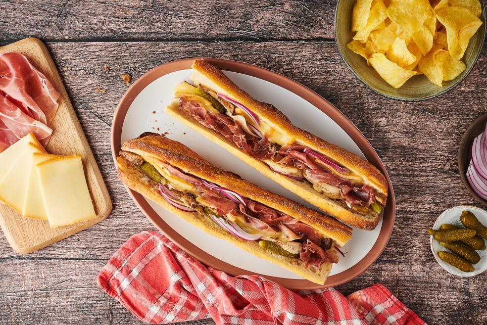 Sandwich chaud à la raclette