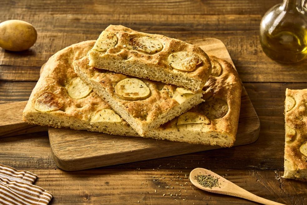 Focaccia pommes de terre et romarin