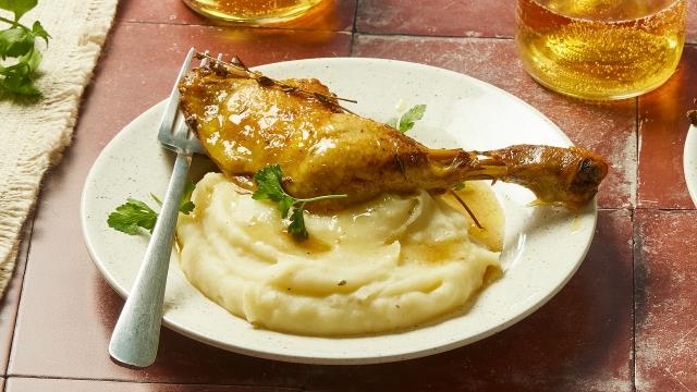 Poulet laqué au cidre