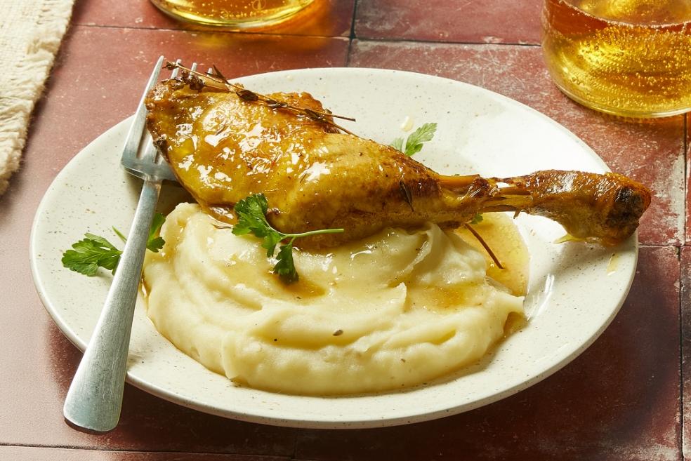 Poulet laqué au cidre