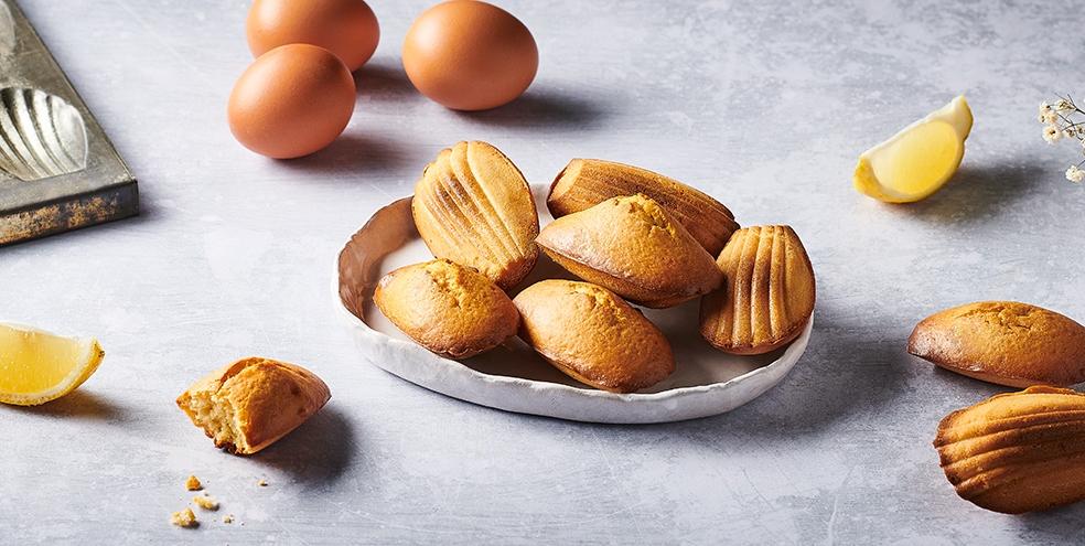Madeleines moelleuses au citron