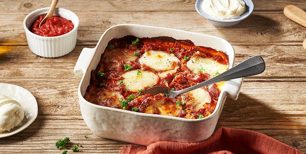 Gratin de polenta à l’italienne