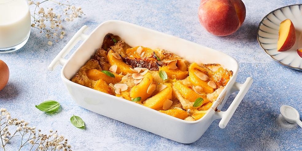 Pudding aux pêches