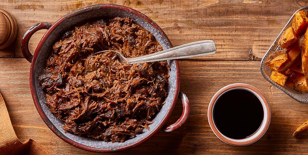 Porc confit au vinaigre balsamique