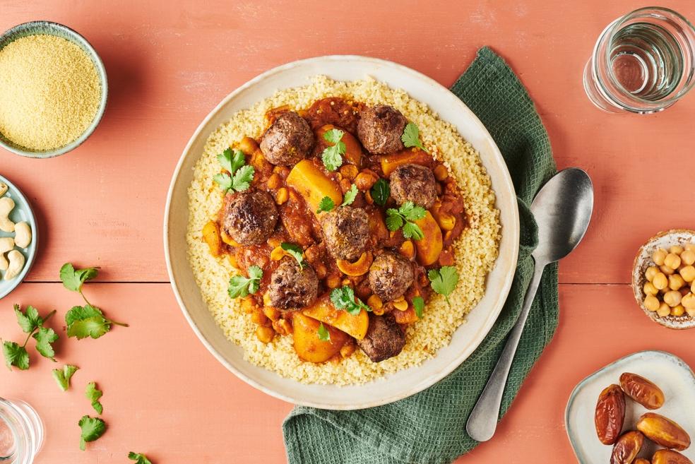Couscous aux boulettes de bœuf