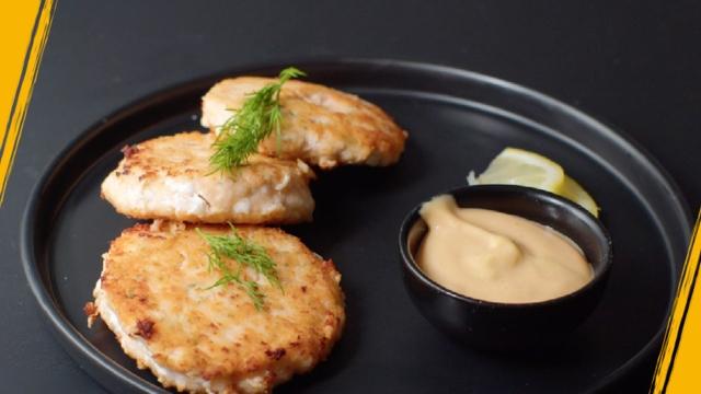 Steak de saumon haché