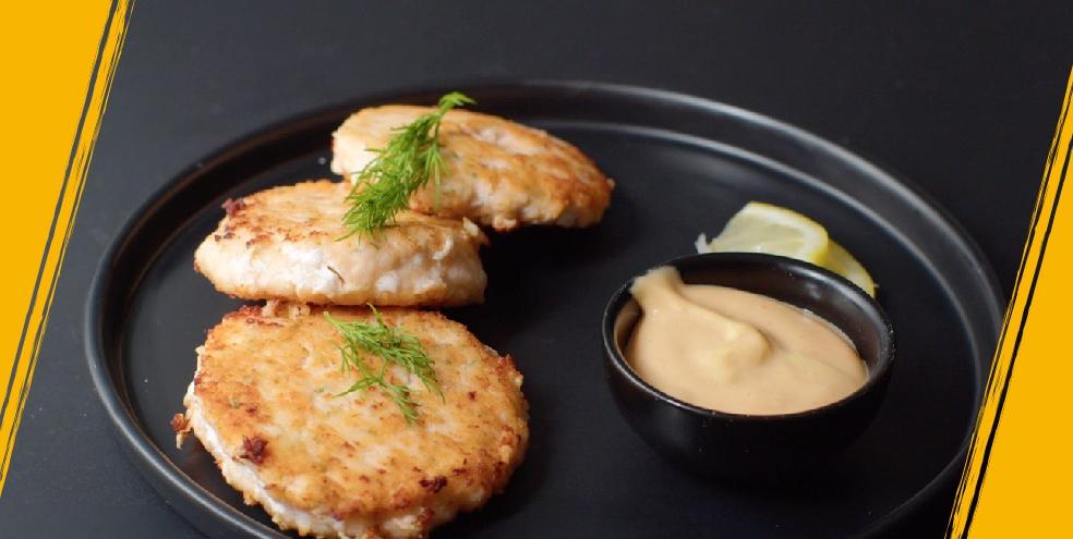 Steak de saumon haché