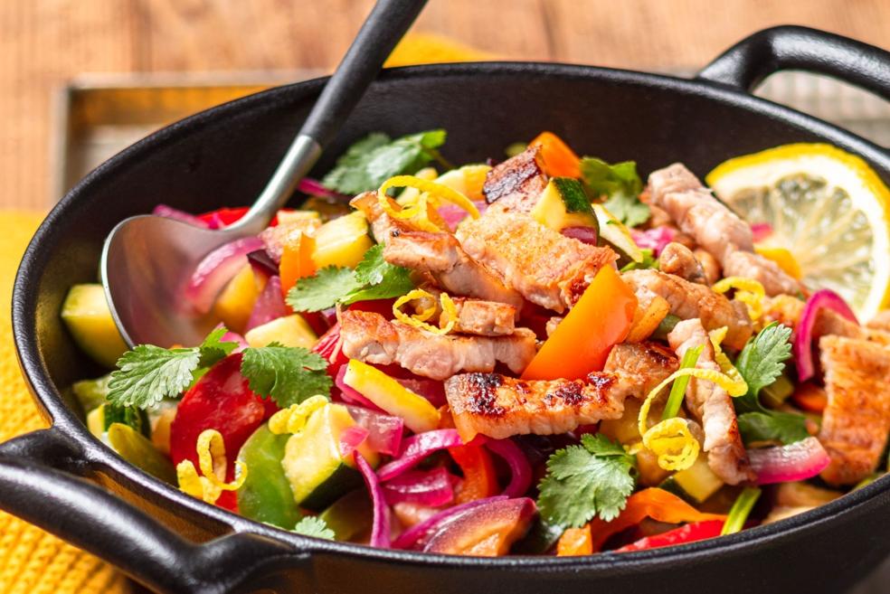 Poitrine de porc en wok coréen