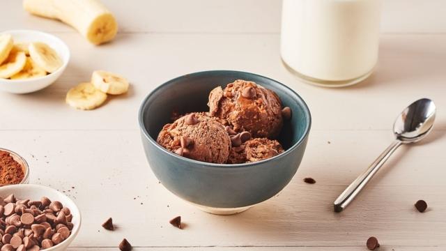 Glace vegan au chocolat