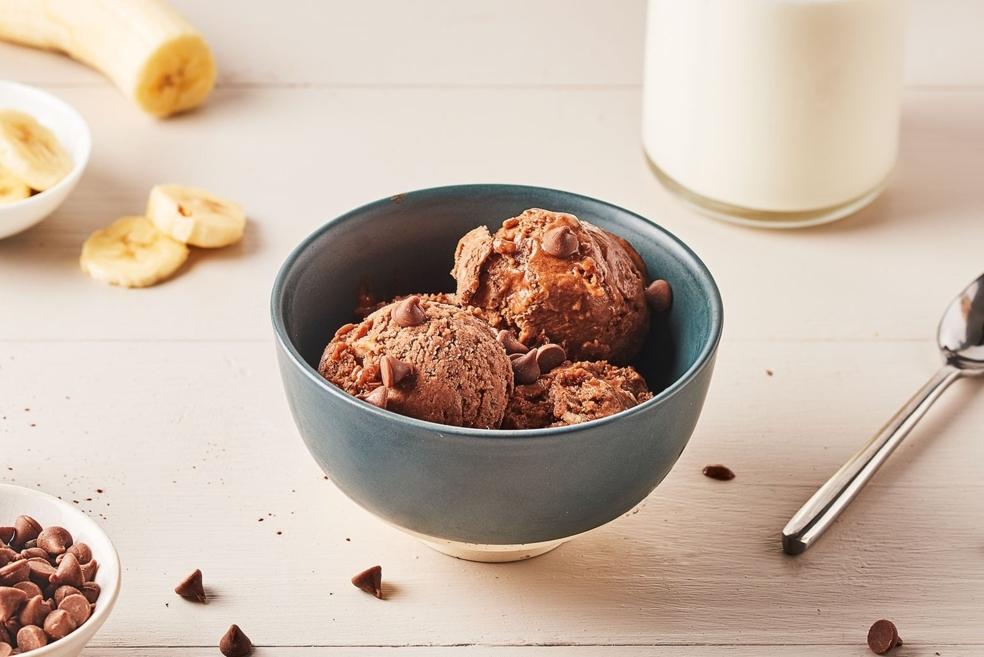 Glace vegan au chocolat