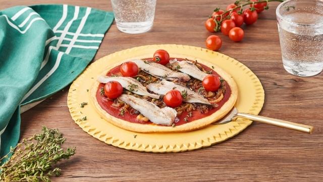 Tarte fine aux sardines