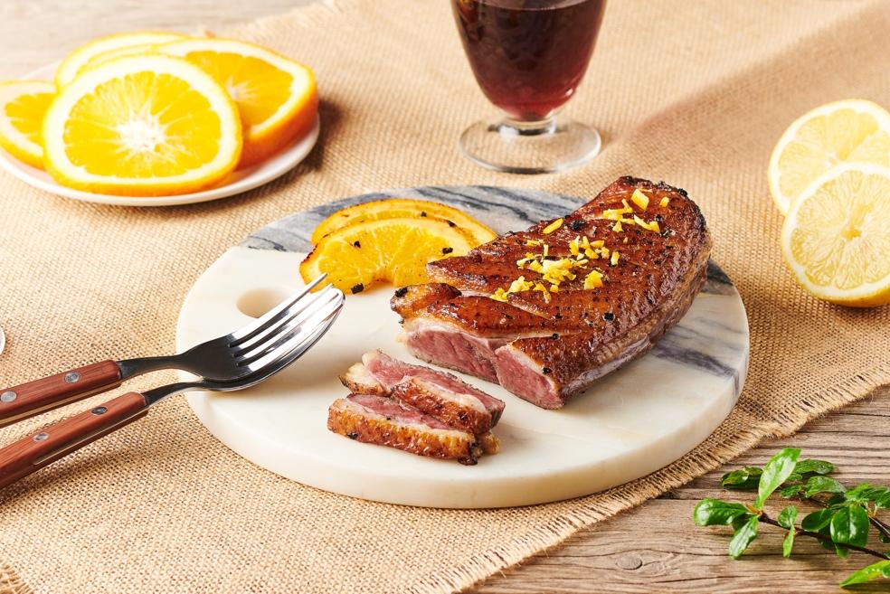 Magret de canard à l’orange