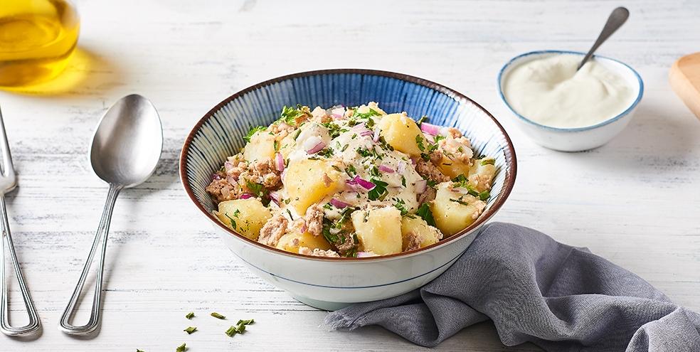 Salade du pêcheur et sa vinaigrette au yaourt