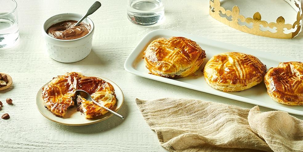 Mini galettes des rois à la pâte à tartiner