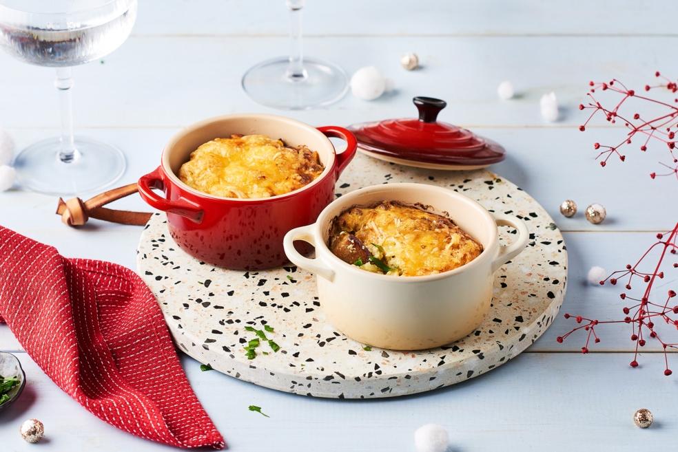 Cassolettes de boudin blanc