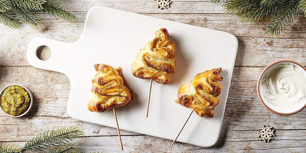 Sucettes sapin en amuse-bouche