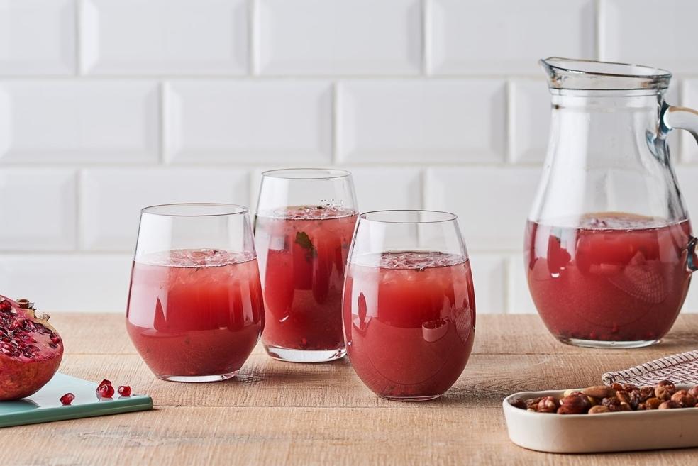 Mocktail à la grenade et au citron