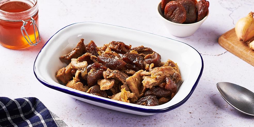 Sauté de porc aux abricots