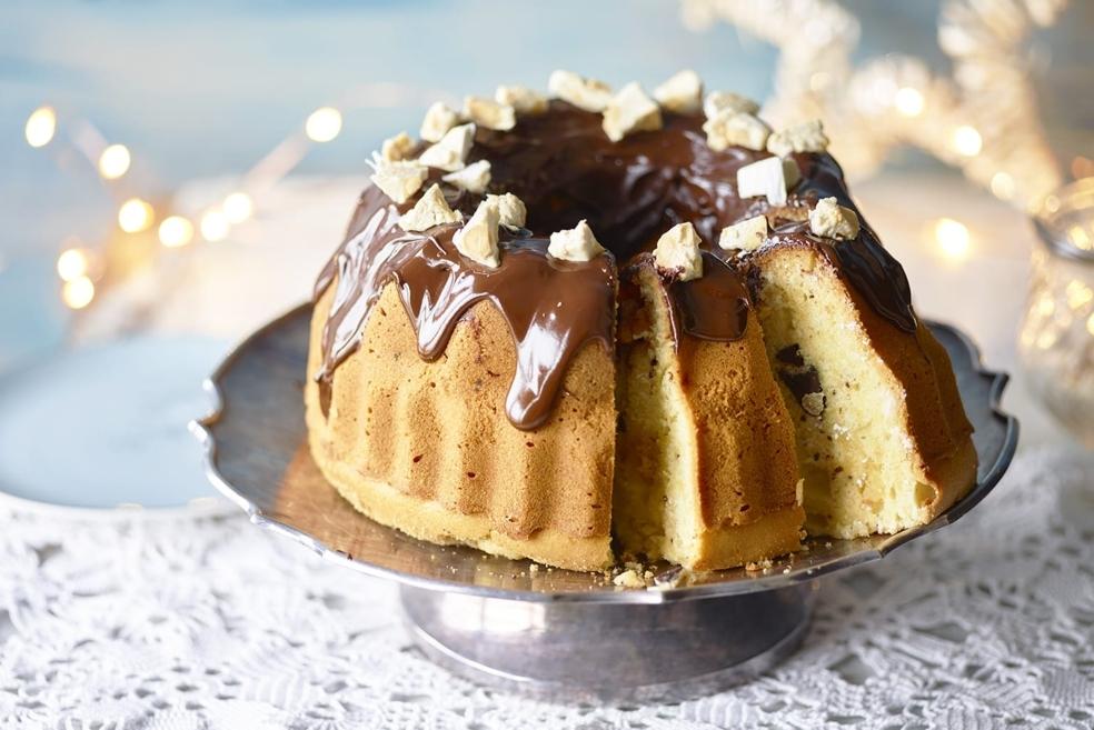 Bundt cake chocolat-nougat