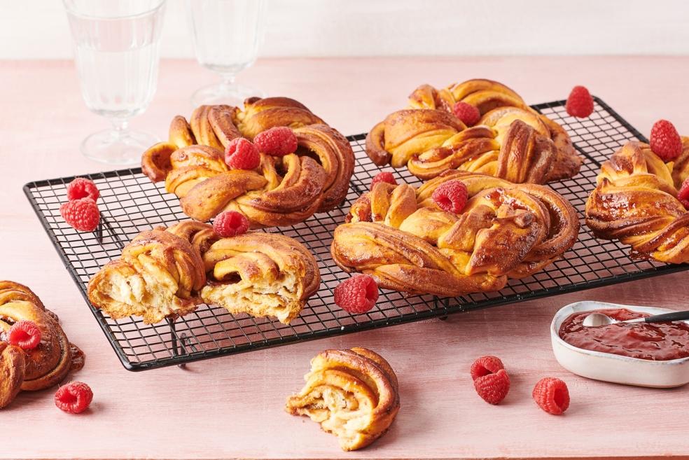 Mini babkas aux framboises