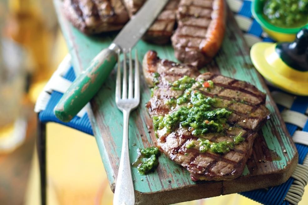Rumsteck à la sauce chimichurri