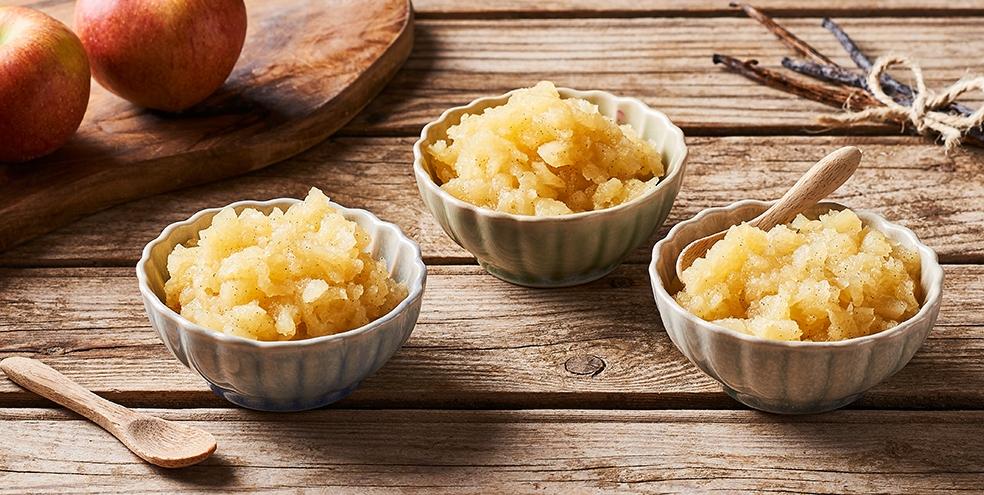 Compote de pommes à la vanille