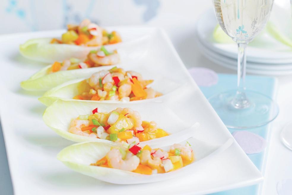 Bouchées d’endives aux crevettes