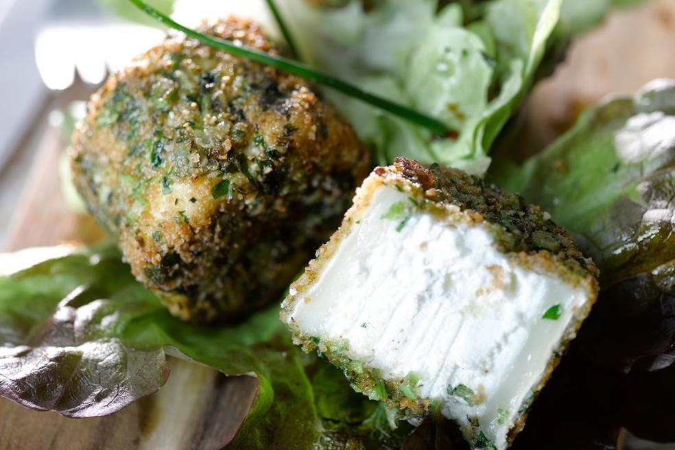 Petits chèvres en croûte verte