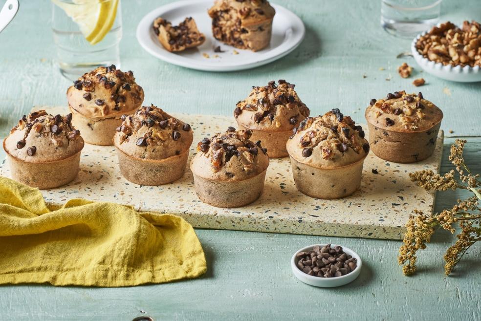 Muffins à la pomme et aux pépites de chocolat