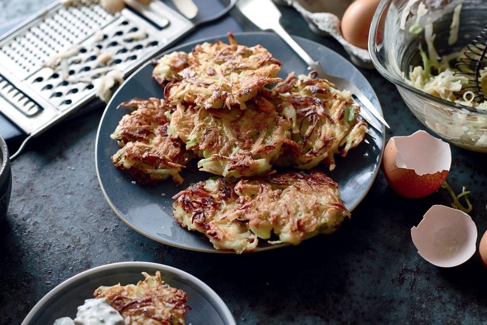Galettes de pommes de terre et poireau façon rösti