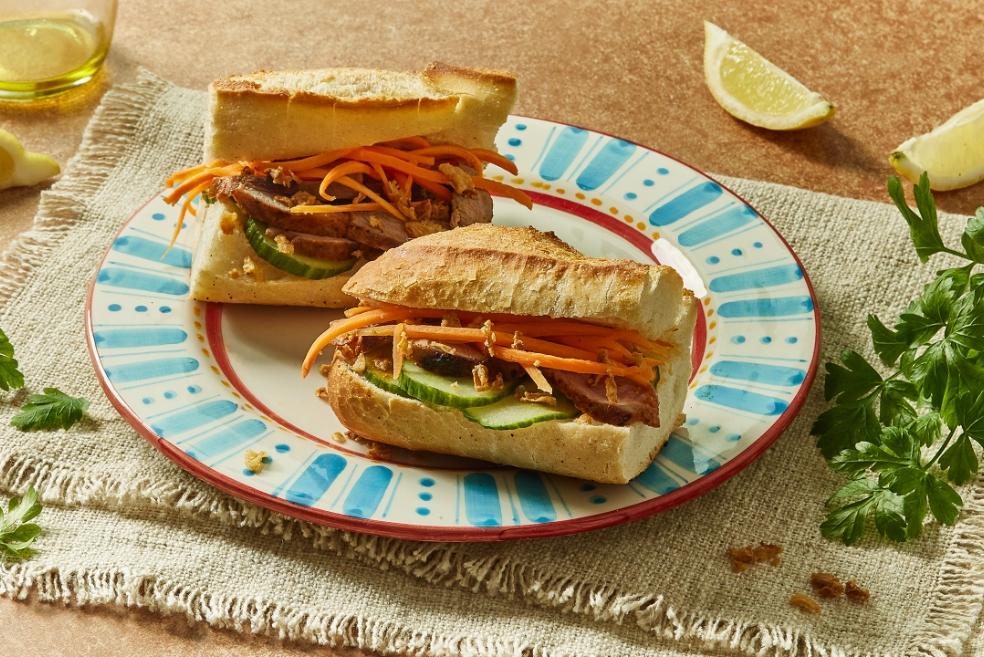 Banh mi poulet citronnelle