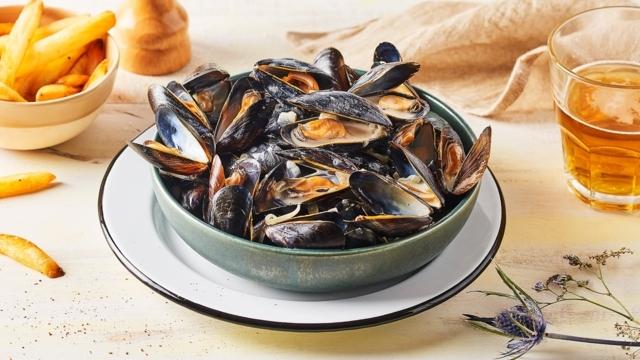 Moules à la bière blanche
