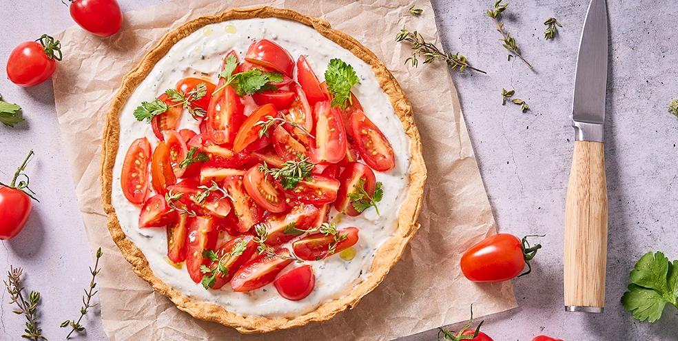 Tarte à la ricotta et aux tomates